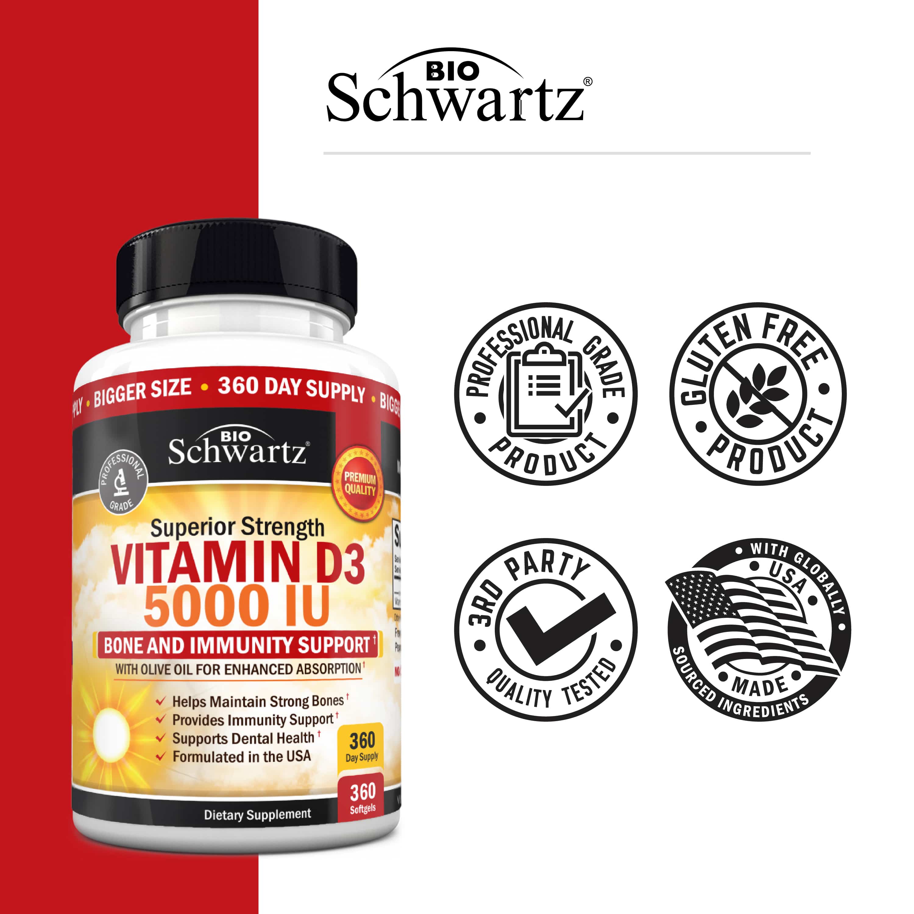 Vitamin D3 5000IU Softgels