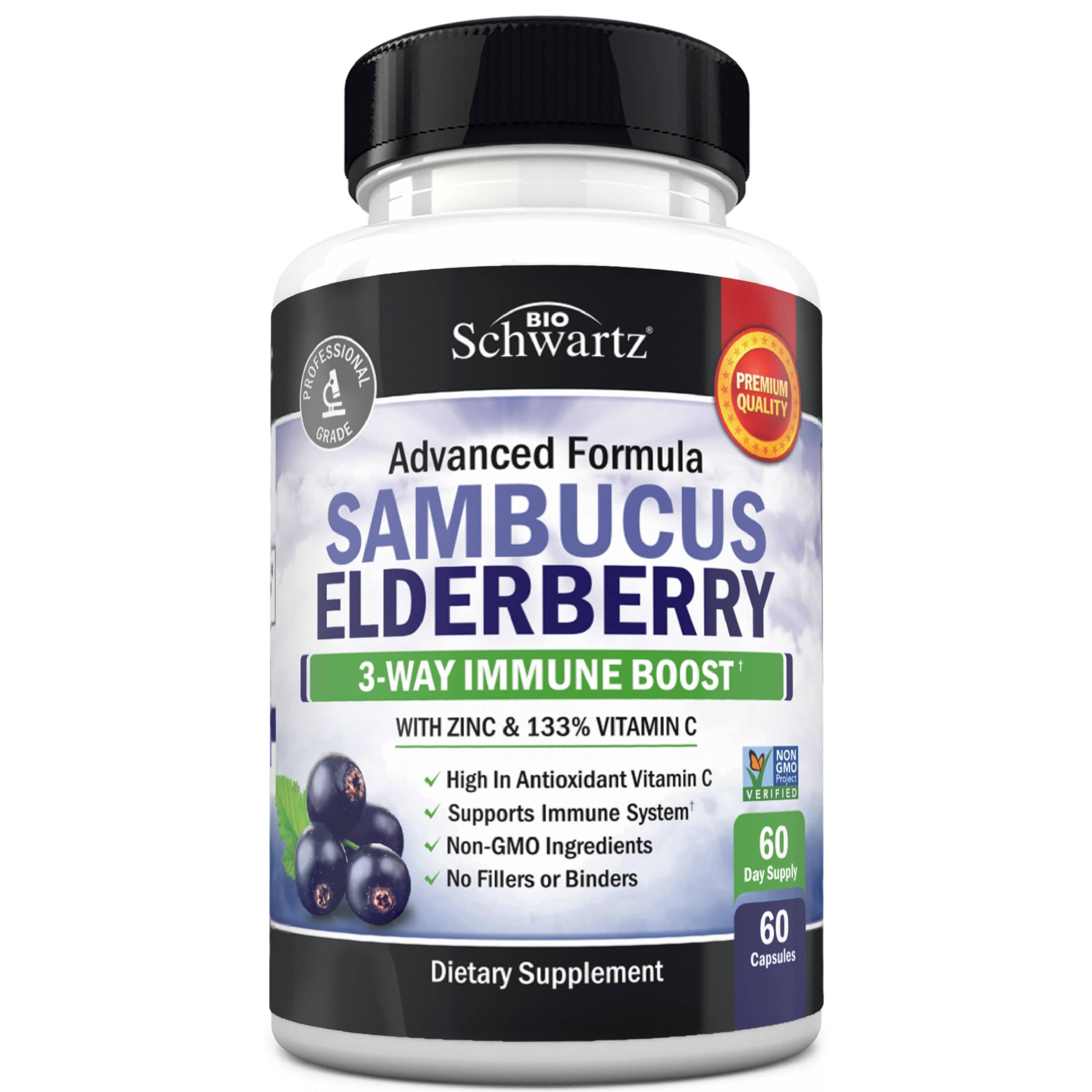 Sambucus Elderberry Capsules, 60ct