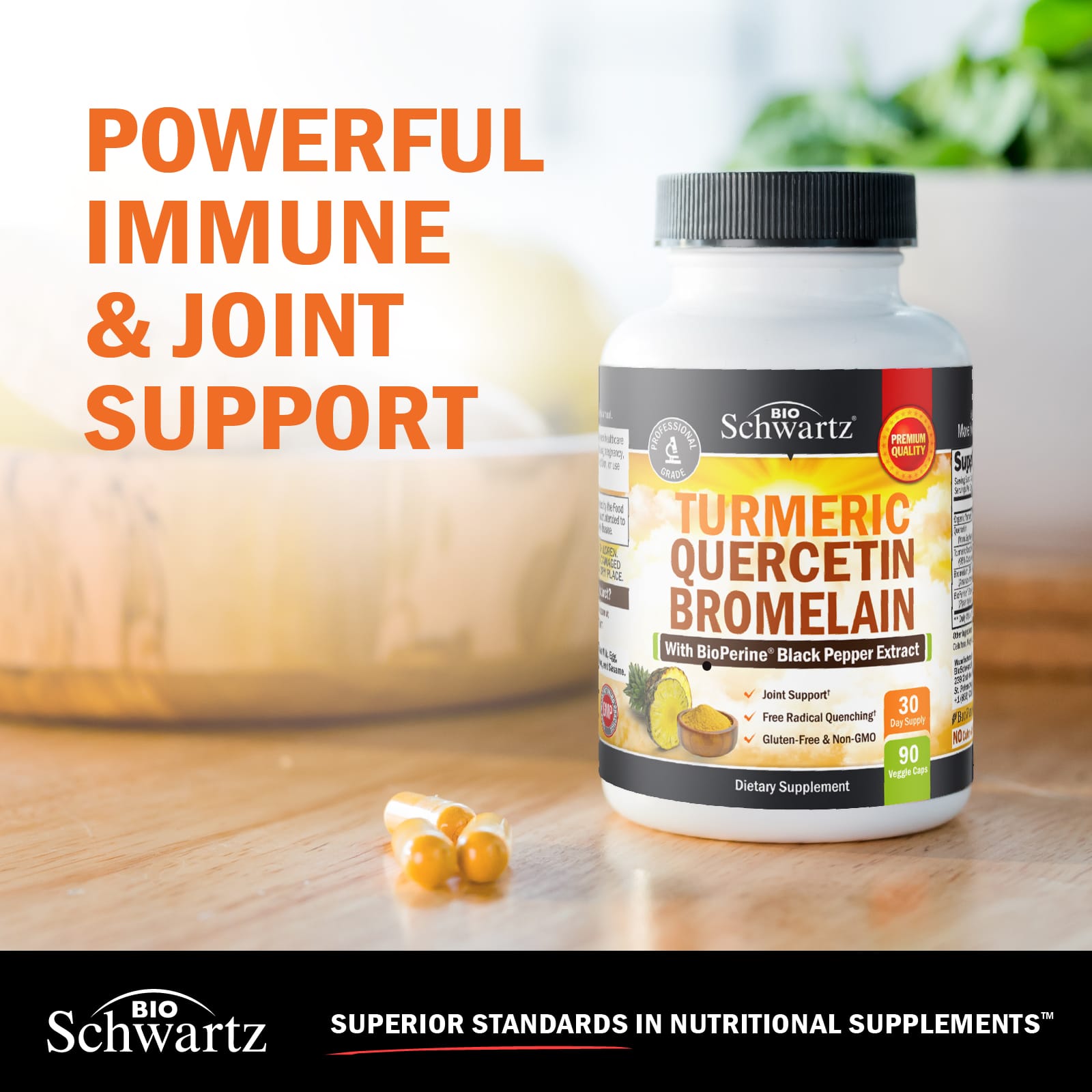 Turmeric Quercetin Bromelain Capsules
