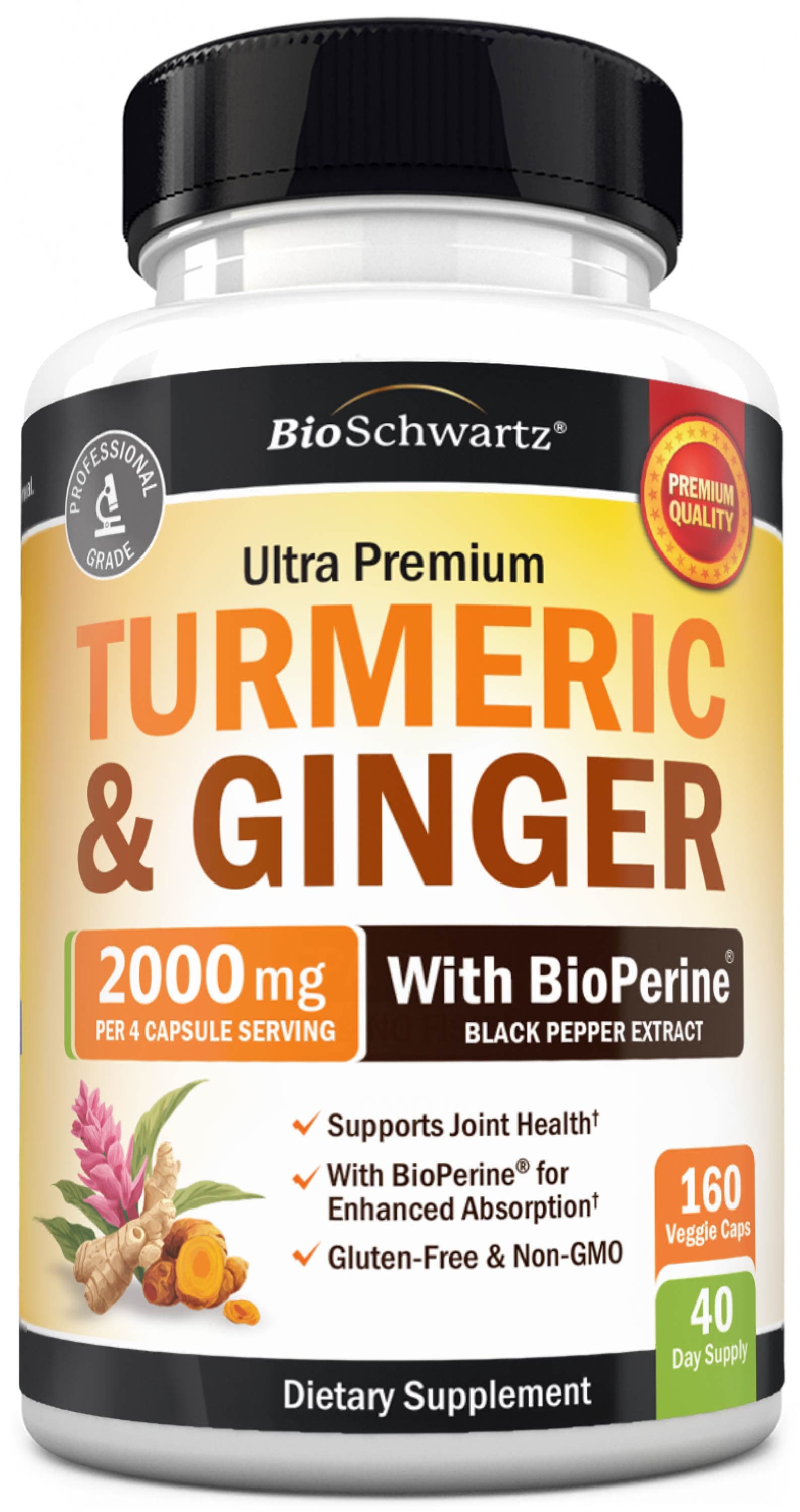 Turmeric & Ginger Capsules, 160ct