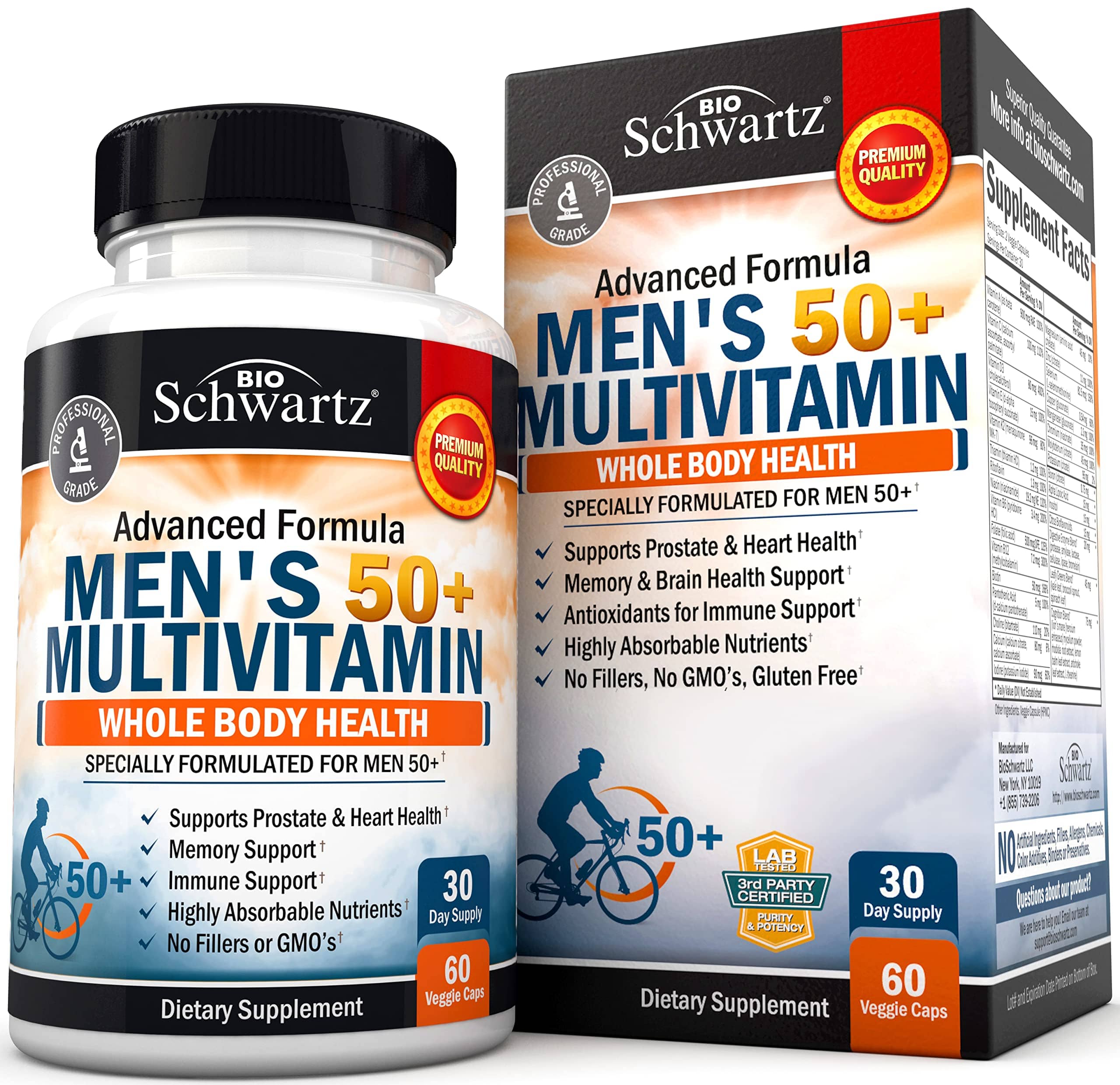 Men's 50+ Multivitamin Capsules, 60ct