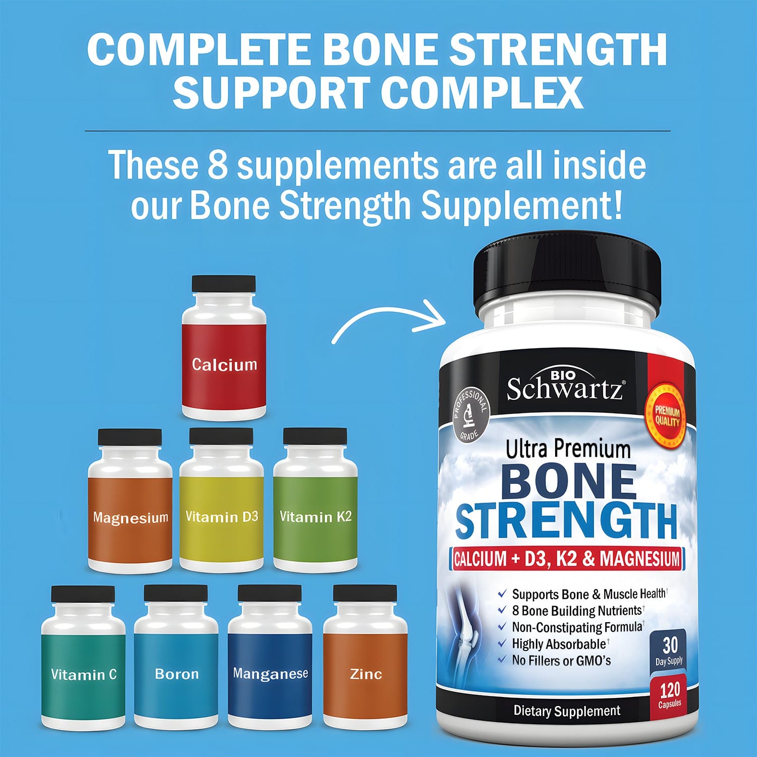 Bone Strength Capsules, 120ct