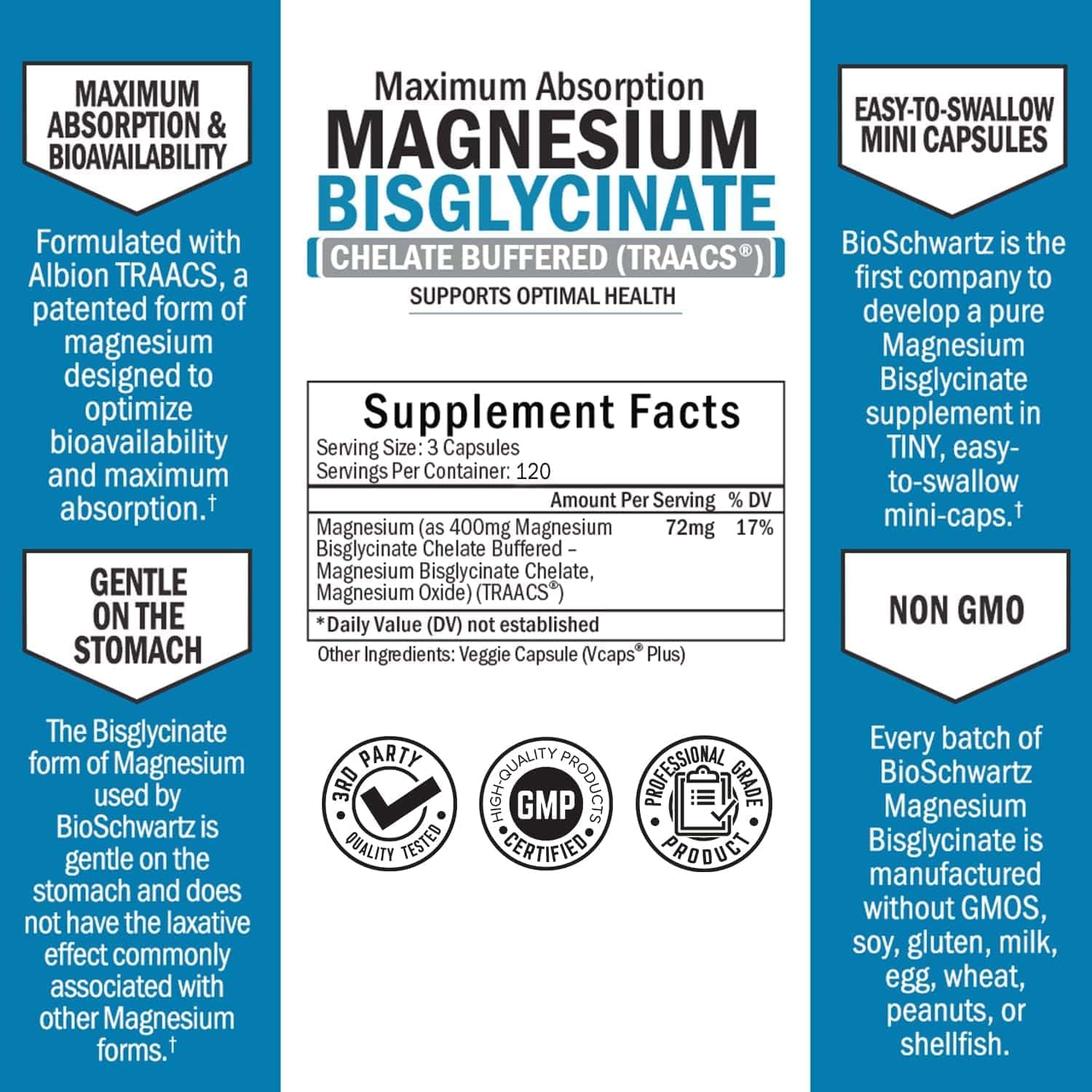 Magnesium Bisglycinate Capsules, 360ct