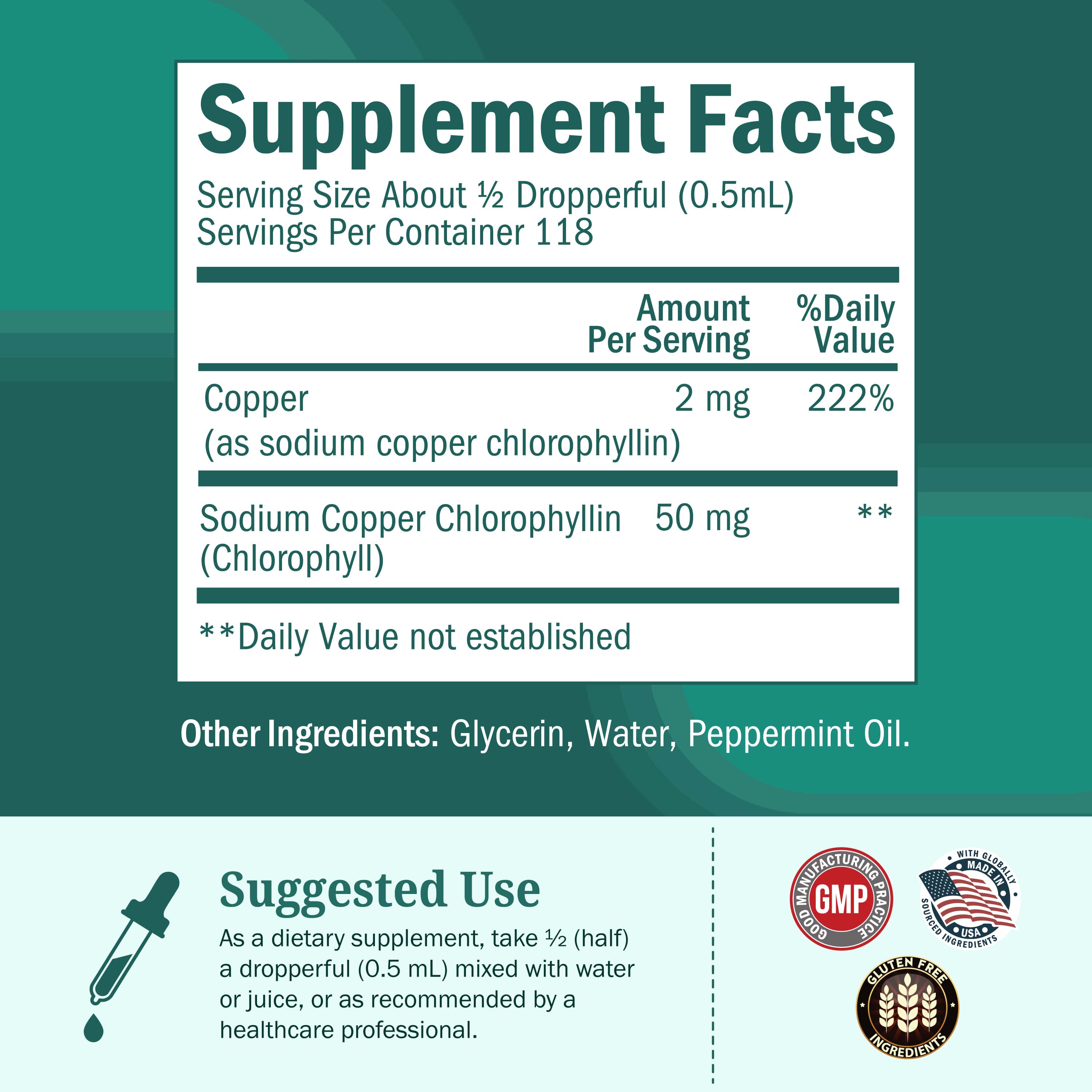 Liquid Chlorophyll, Mint