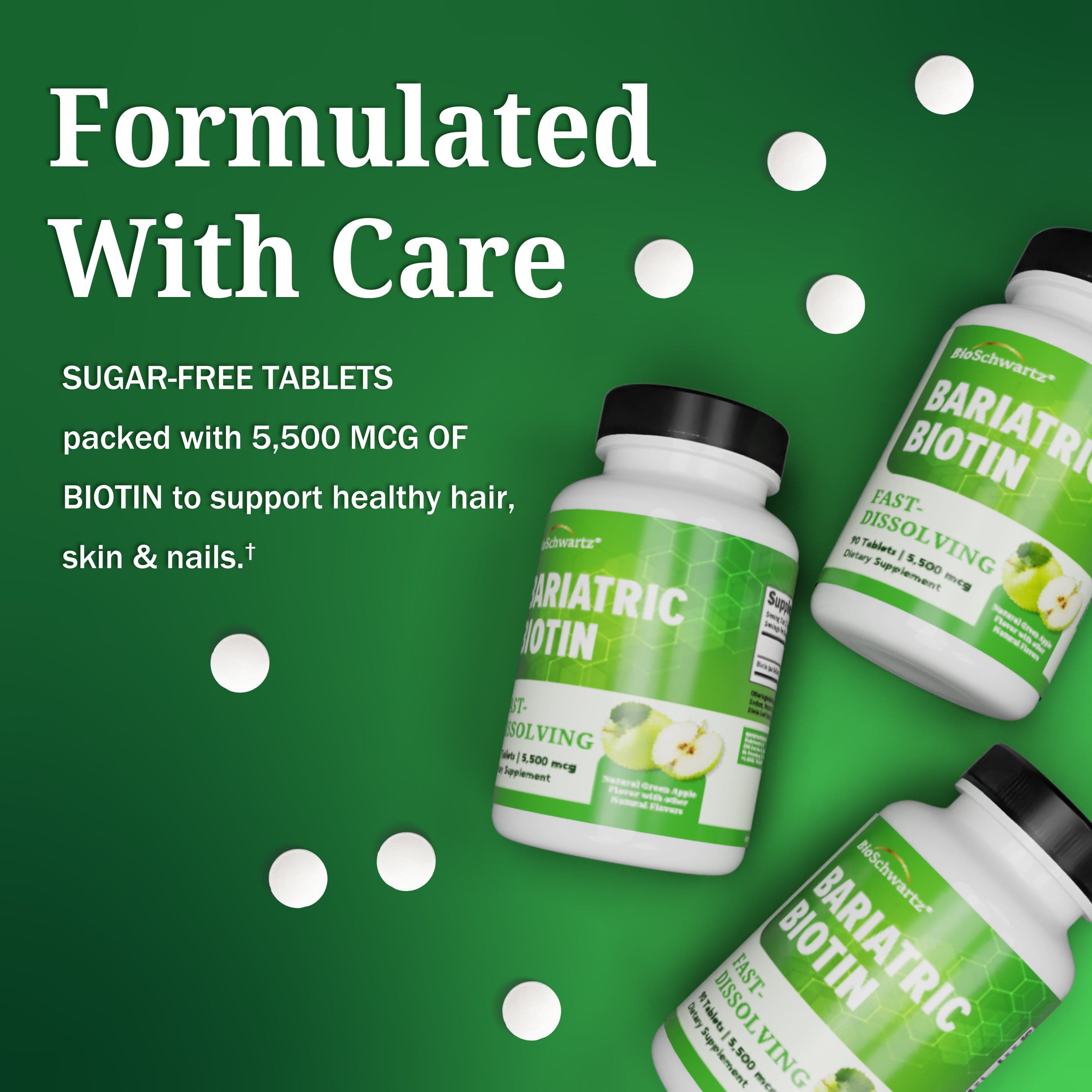 Bariatric Biotin 90 Day Meltable Tablets, 90ct