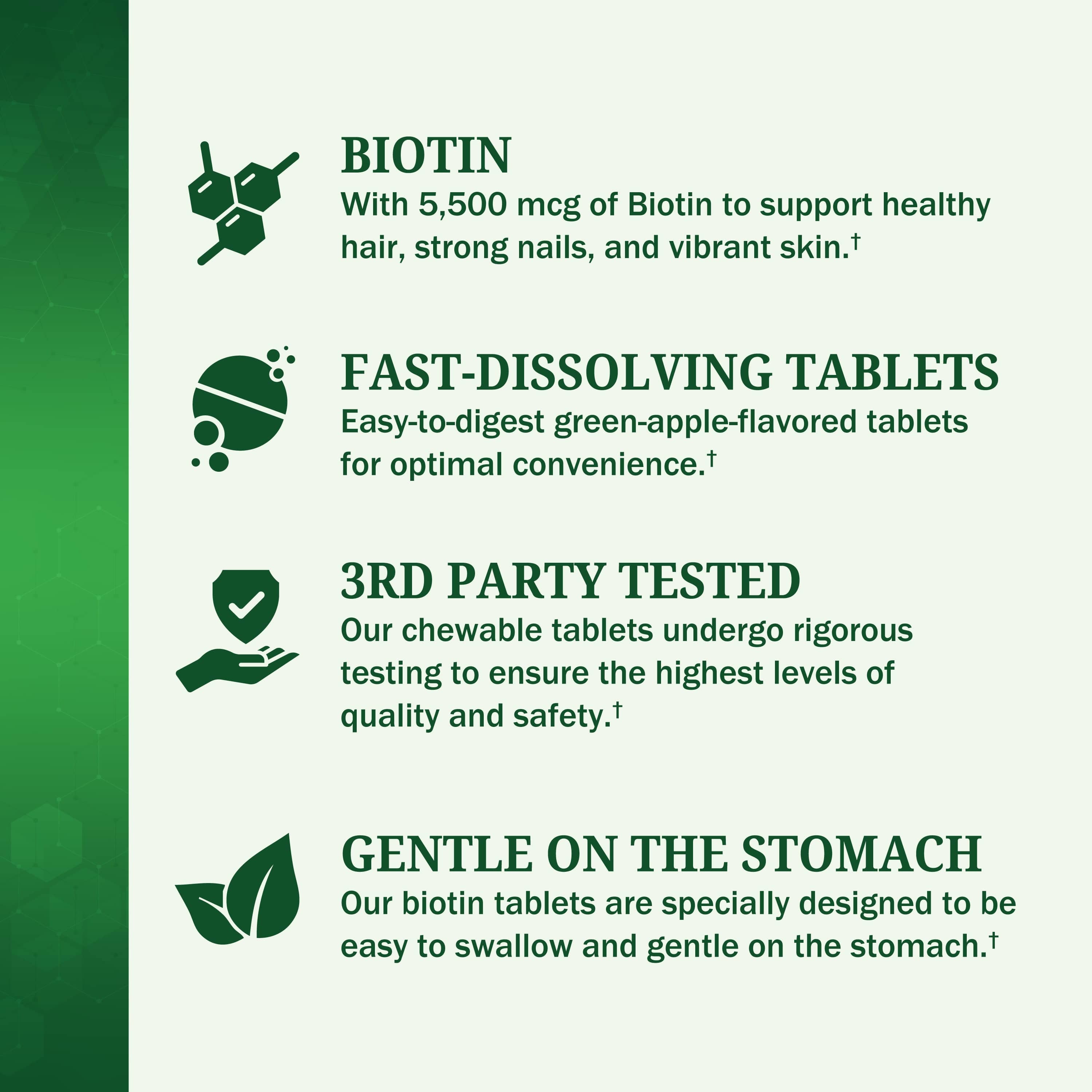 Bariatric Biotin 90 Day Meltable Tablets, 90ct