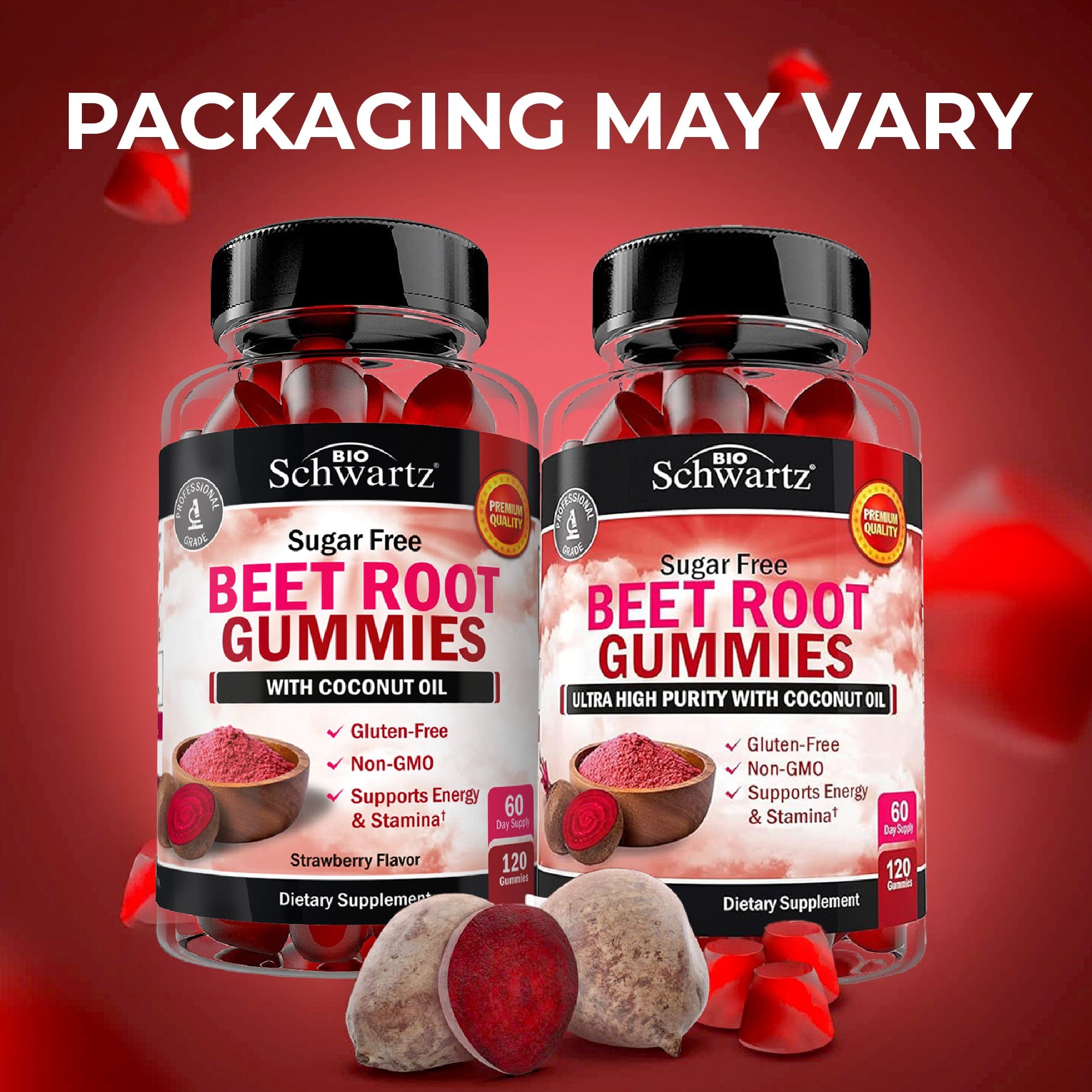 Sugar Free Beet Root Gummies, 120ct