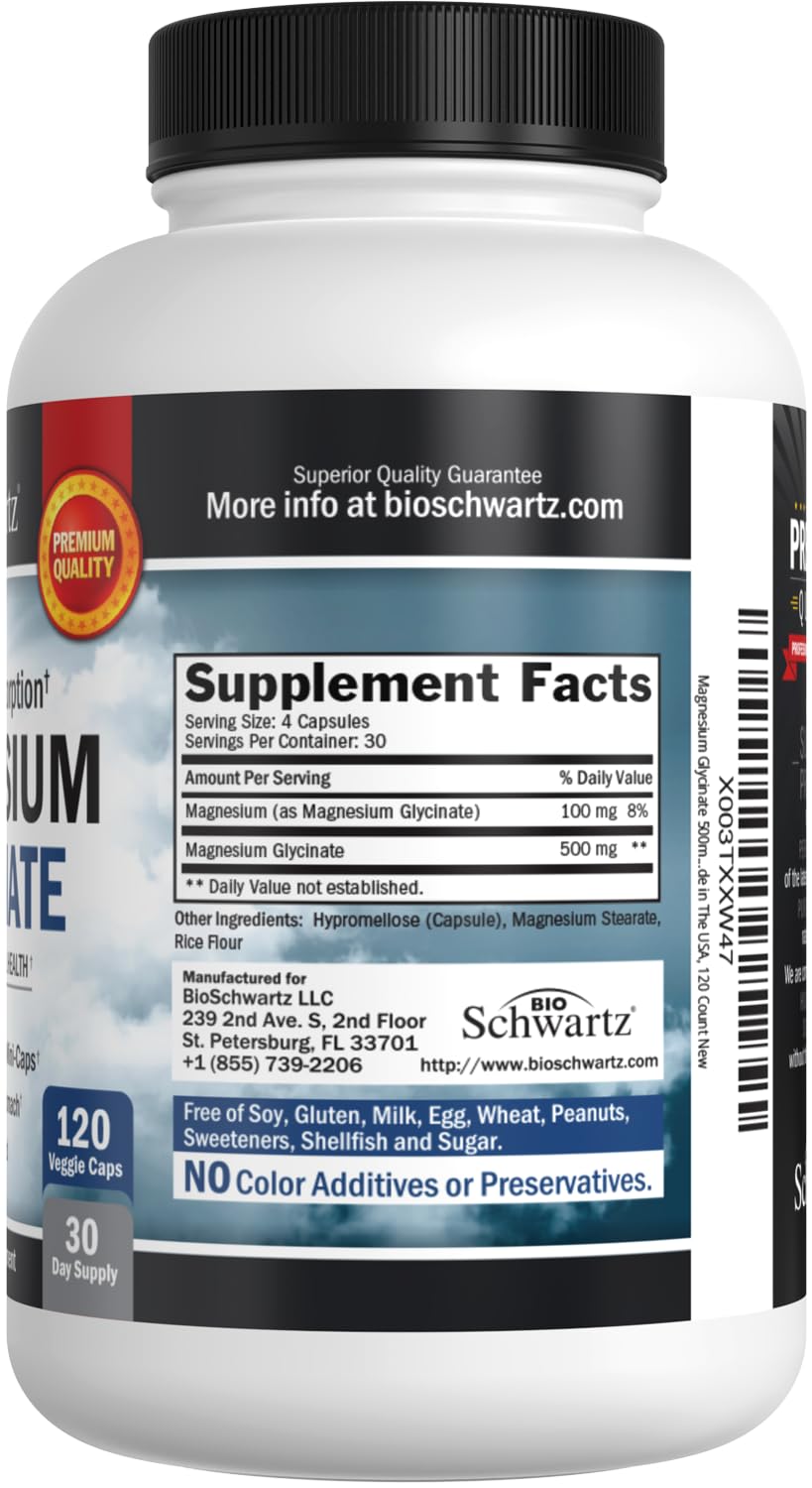 Magnesium Glycinate Capsules, 120ct