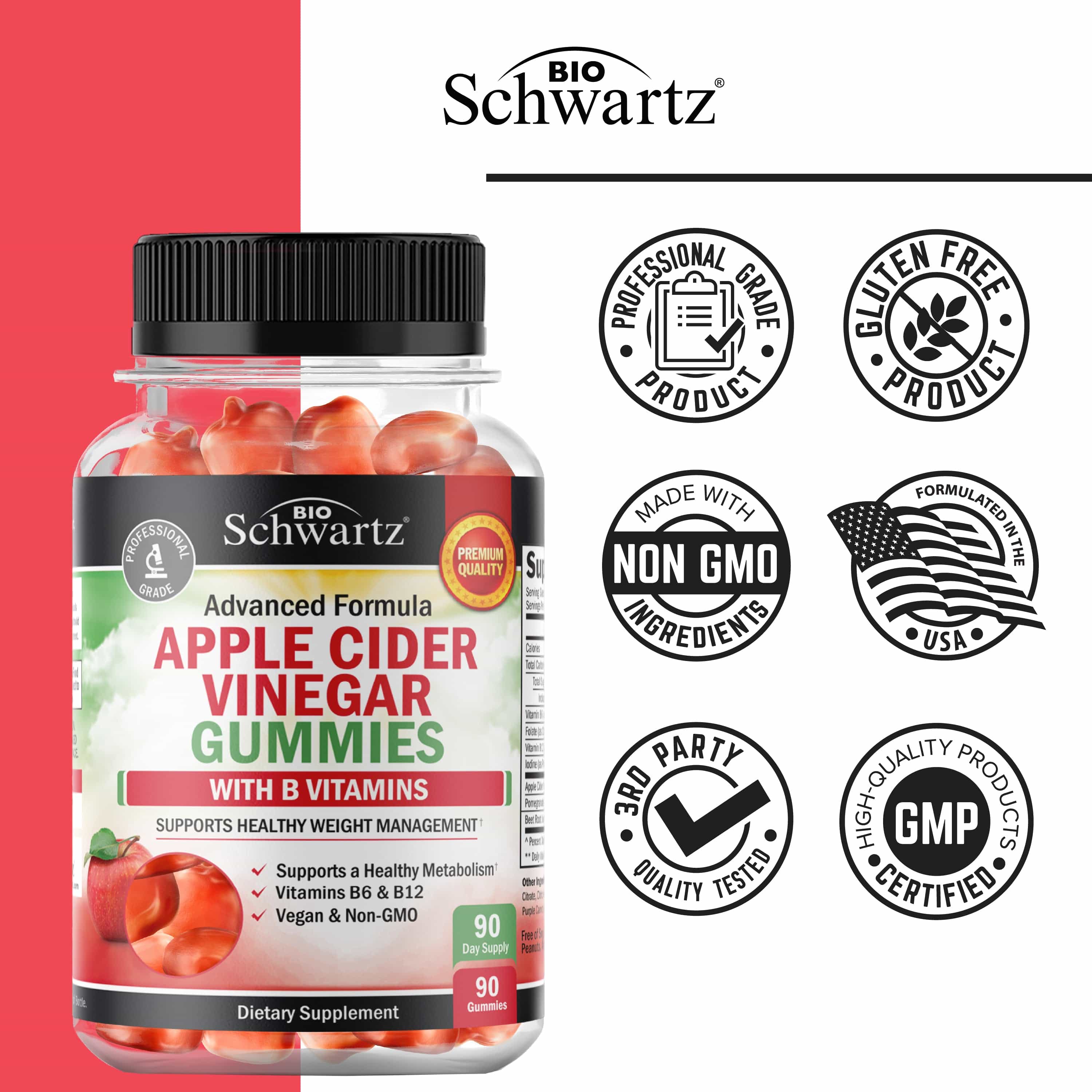 Apple Cider Vinegar Gummies, 90ct