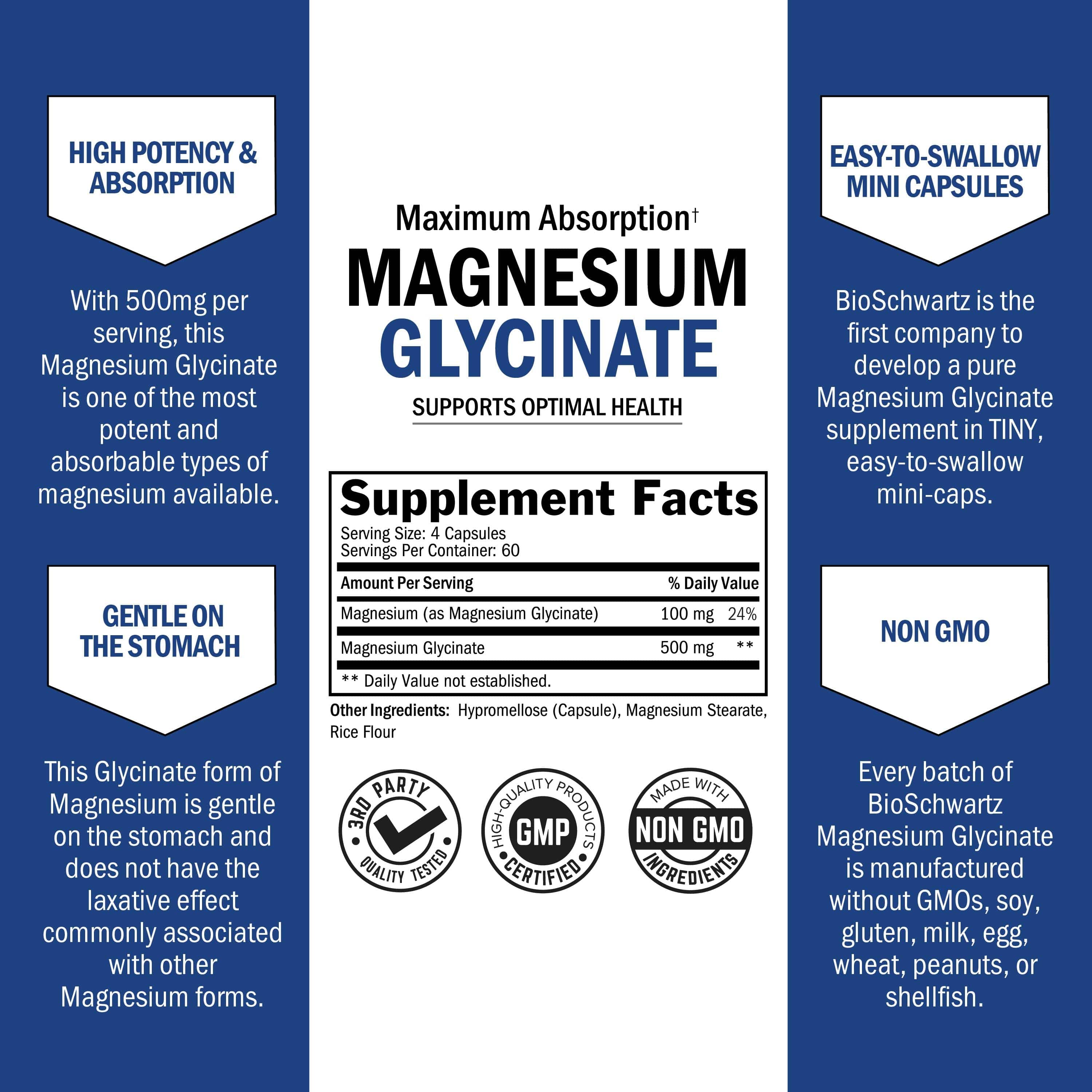 Magnesium Glycinate Capsules, 240ct