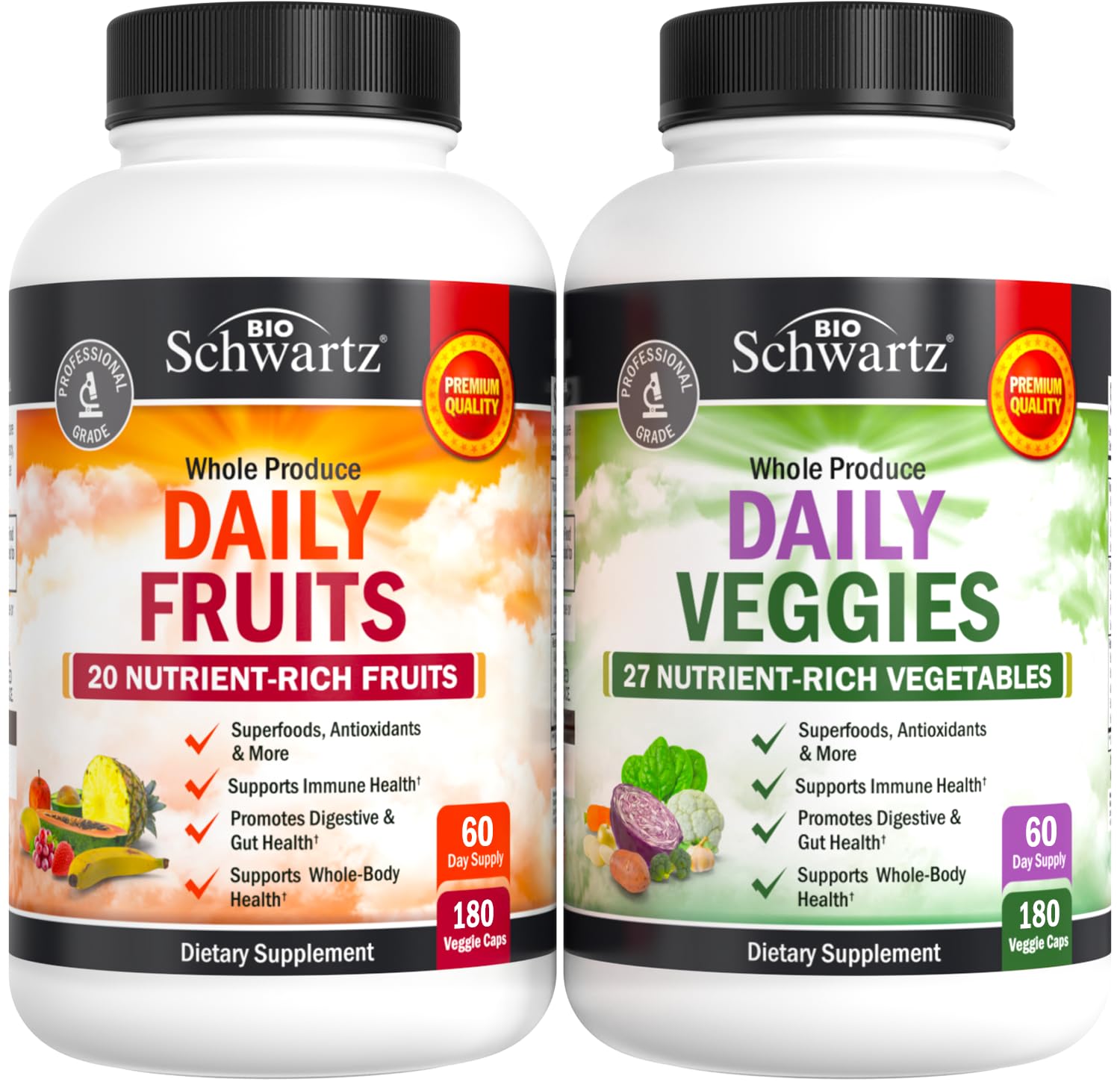 Fruit + Veggies Combo Pack Capsules, 180ct