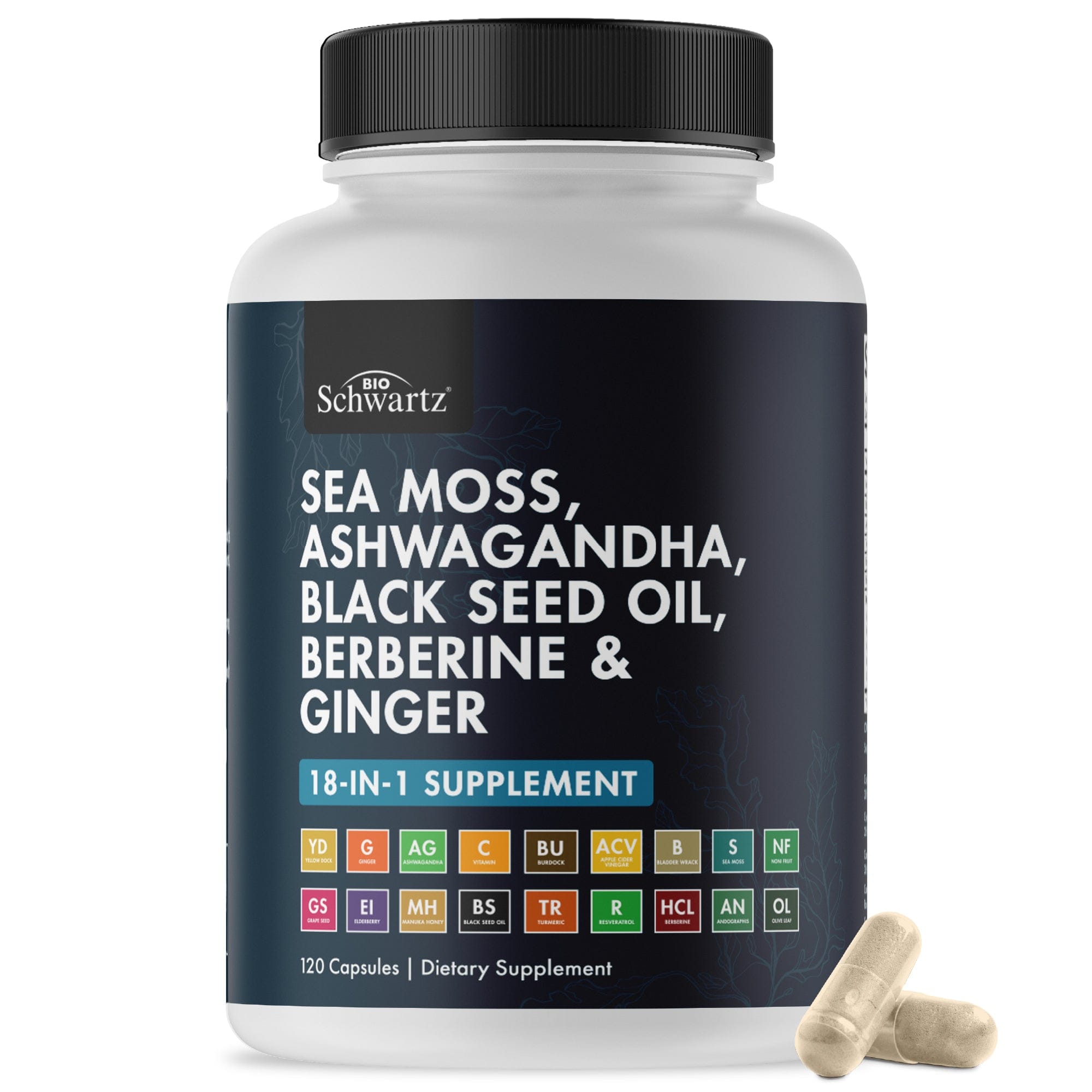 Sea Moss Capsules, 120ct