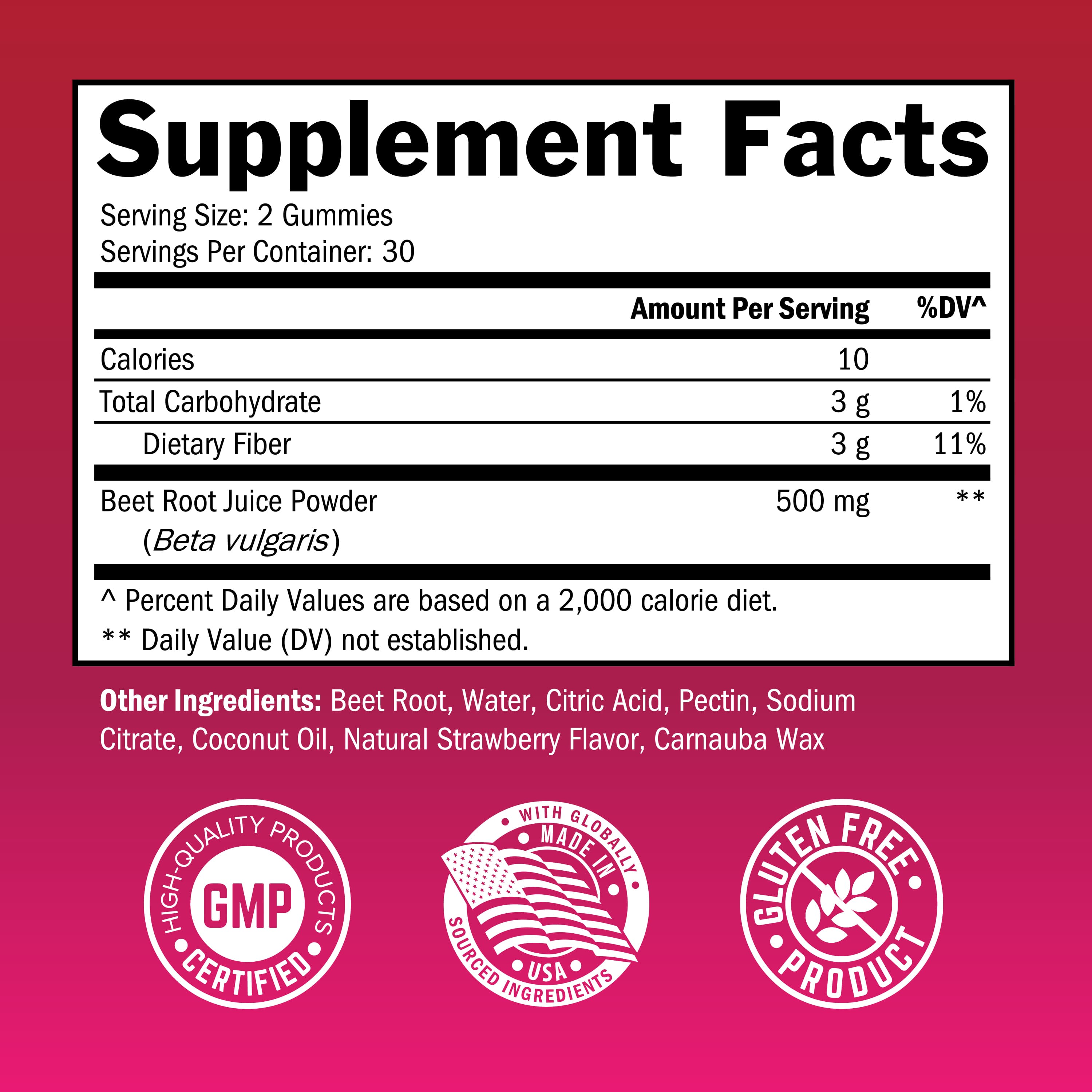 Sugar Free Beet Root Gummies