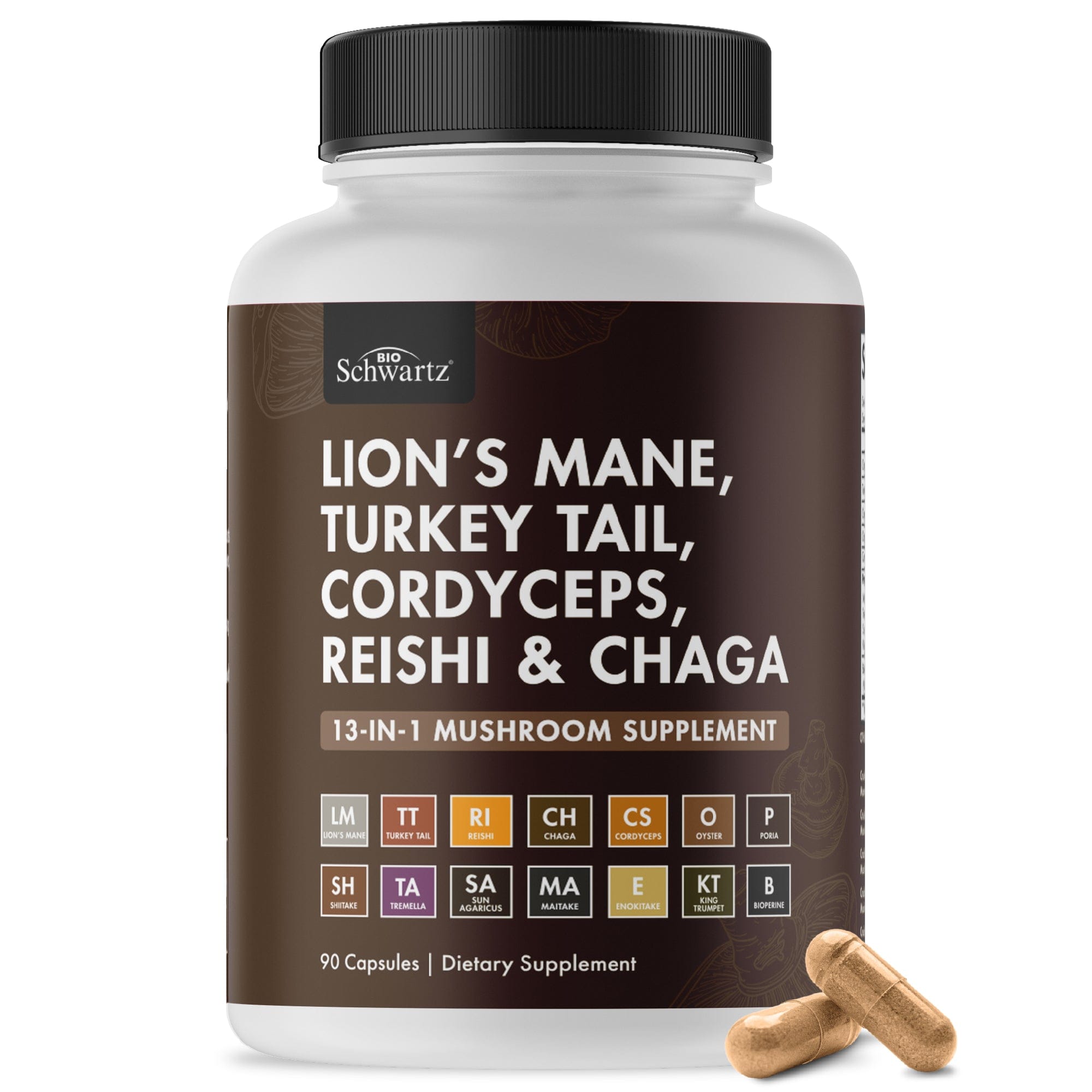 Mushroom Complex Capsules, 90ct