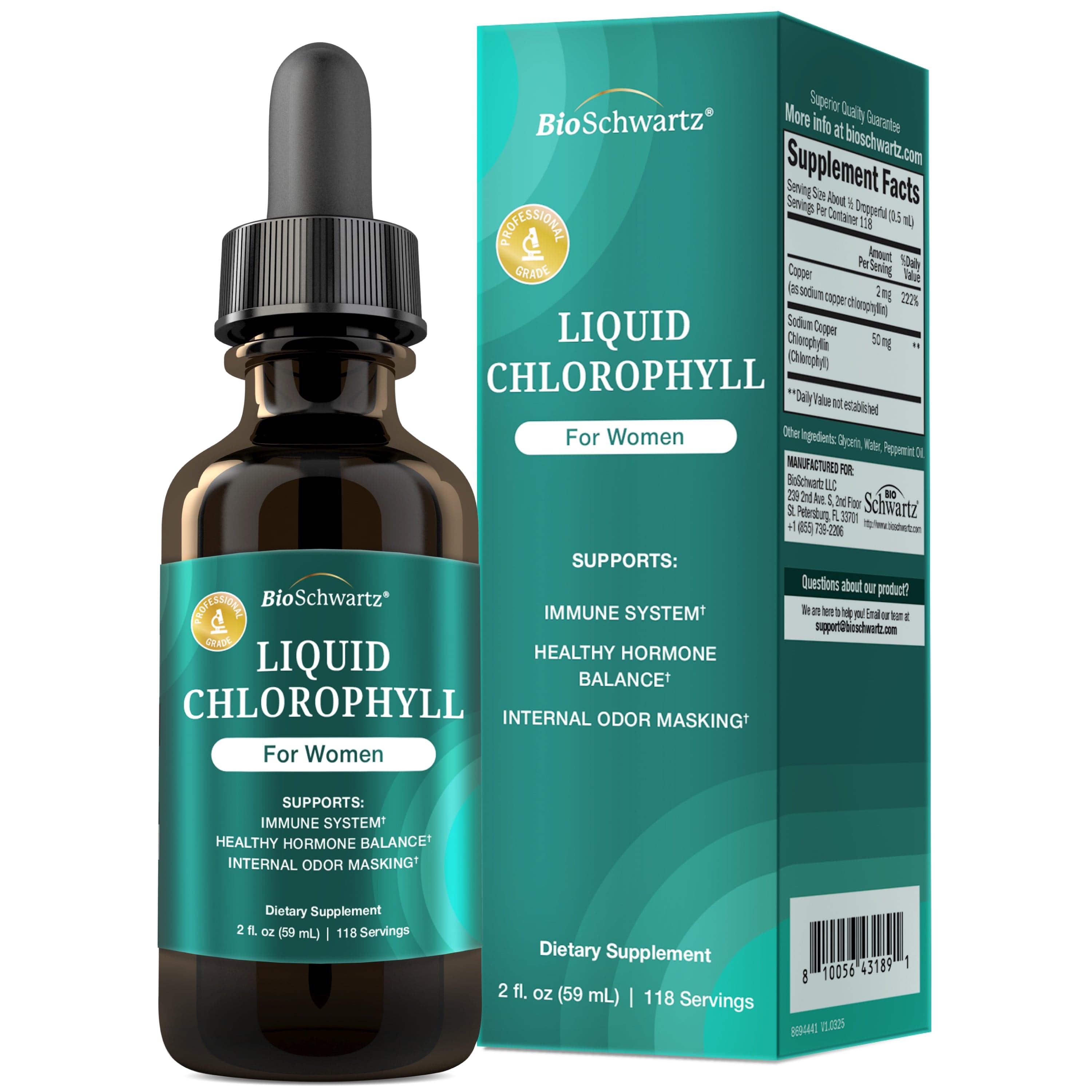 Liquid Chlorophyll, Mint, 2fl oz