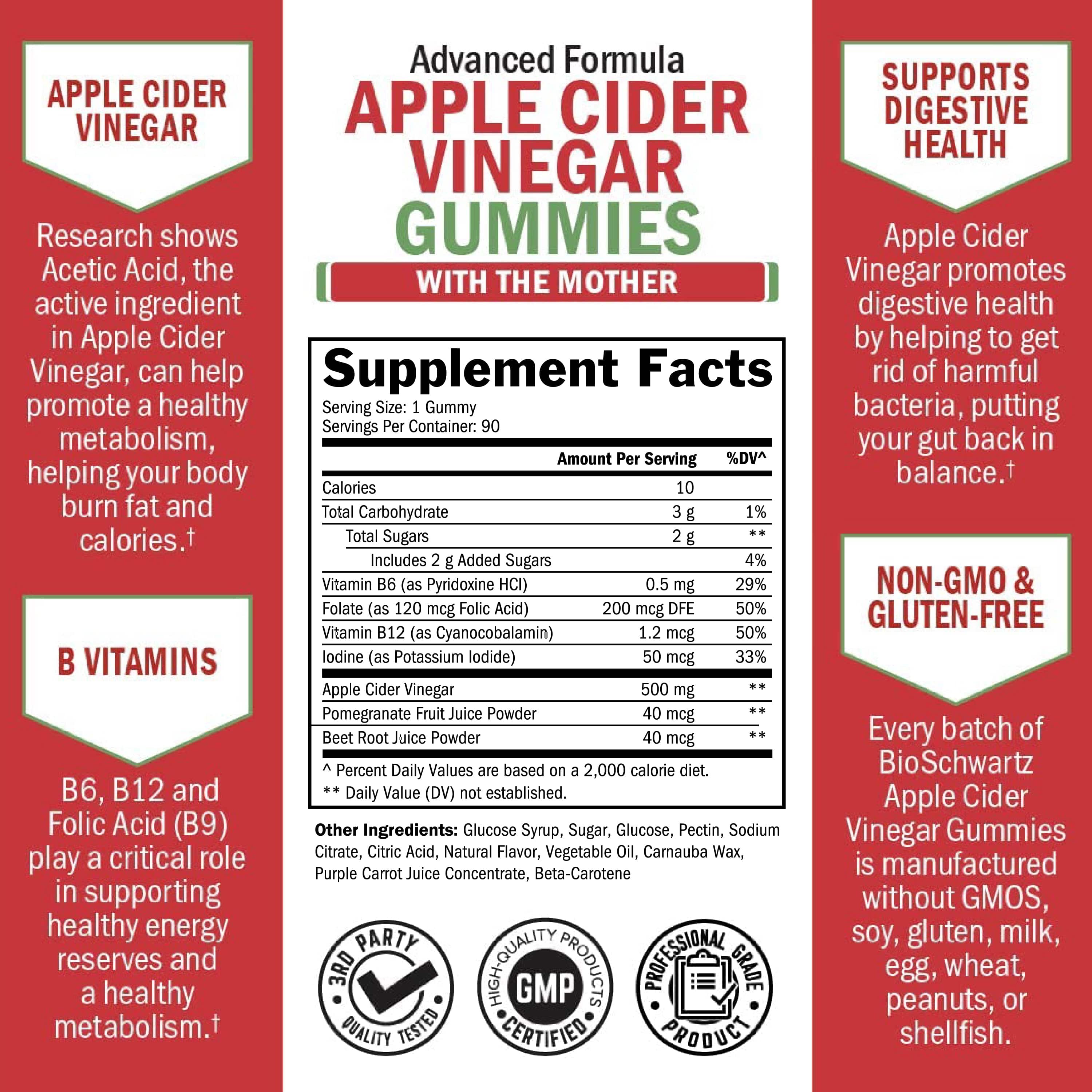 Apple Cider Vinegar Gummies, 90ct