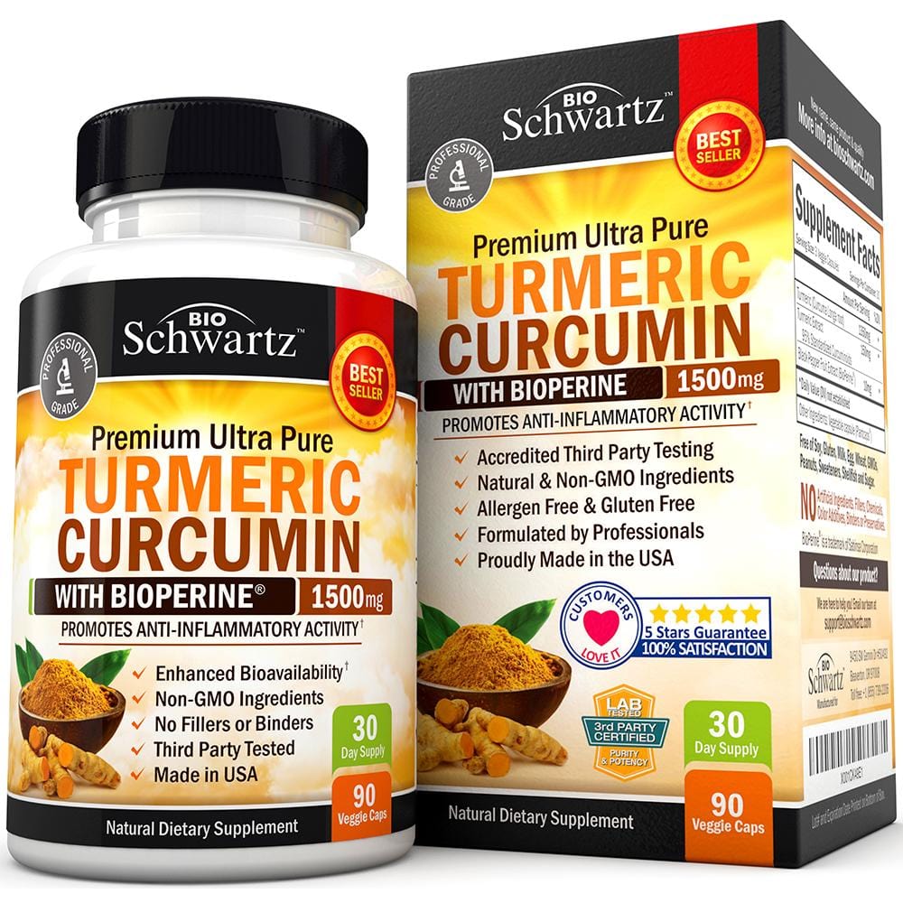 Turmeric Curcumin 1500mg Capsules